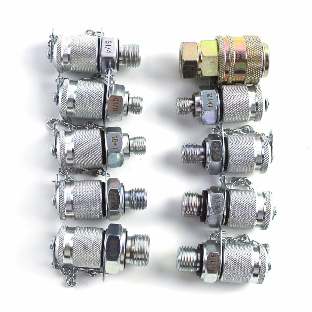 SINOCMP Hydraulic Pressure Test Gauge Kit, 4 Gauges(10Mpa/25Mpa/40Mpa/60Mpa), 3 Test Hoses, 10 Couplings, 1 Aluminum Case, Hydraulic Test Gauge for Excavator Construction Machinery,Jiangsu Taiming Hydraulic Technology Co., Ltd.  ,SINOCMP Hydraulic Pressure Test Gauge Kit, 4 Gauges(10Mpa/25Mpa/40Mpa/60Mpa), 3 Test Hoses, 10 Couplings, 1 Aluminum Case, Hydraulic Test Gauge for Excavator Construction Machinery