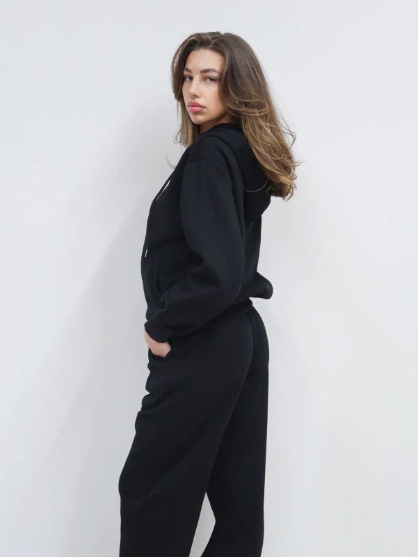 (3 pezzi) 2 pezzi completo felpa con cappuccio e pantalone, stile casual.