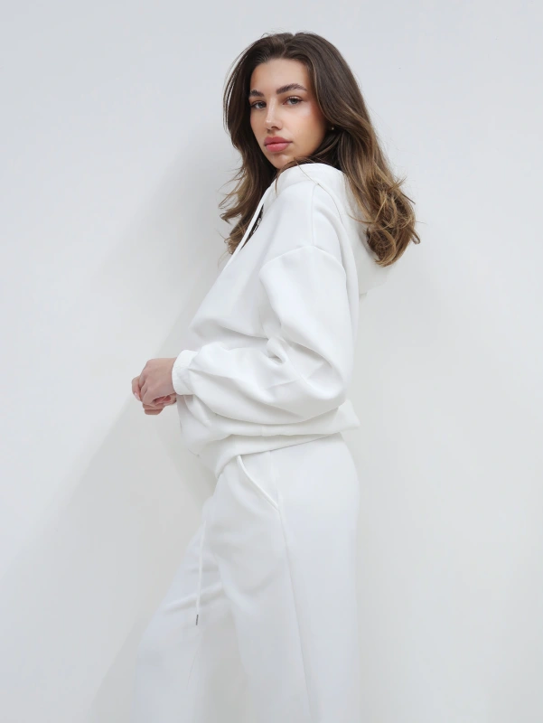 (3 pezzi) 2 pezzi completo felpa con cappuccio e pantalone, stile casual.