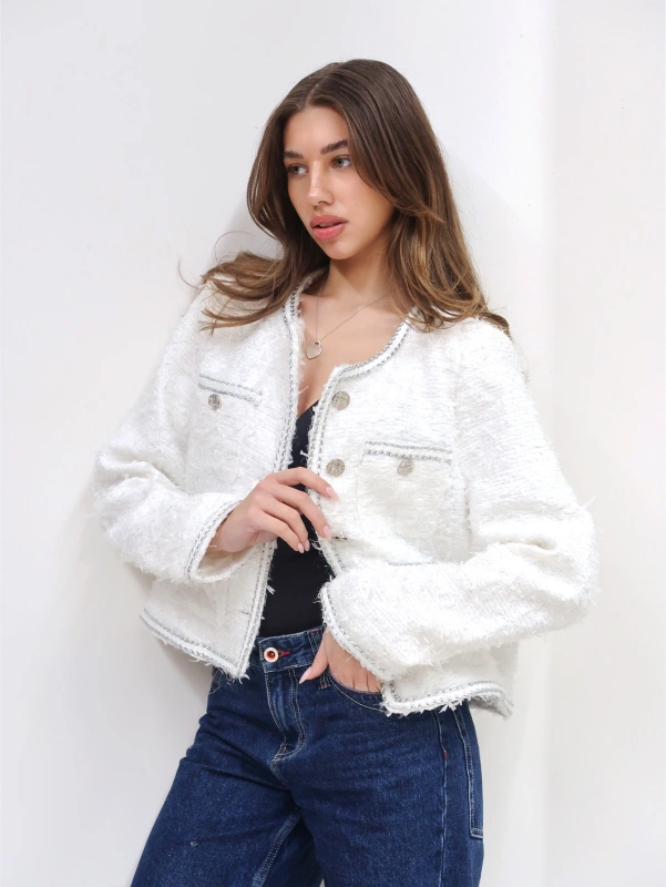 (3 pezzi) Giacca elegante da donna a maniche lunghe.
