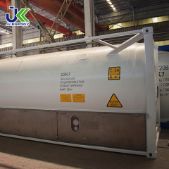 Conteneur-citerne cryogénique T75 de 20 pieds pour LN2/LO2/LAr/LCO2/LN2O/LNG/LC2H4 norme ASME 2,2 MPa