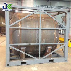 10ft UN T75 Cryogenic Liquid ISO Tank Container For LN2/LO2/LAr ASME Standard BV Certification