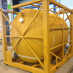 10ft UN T75 Cryogenic Liquid ISO Tank Container For LN2/LO2/LAr ASME Standard BV Certification