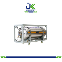 Horizontal Cryogenic LNG Storage Tank Container Dewar Cylinder