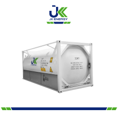 Conteneur-citerne cryogénique T75 de 20 pieds pour LN2/LO2/LAr/LCO2/LN2O/LNG/LC2H4 norme ASME 2,2 MPa