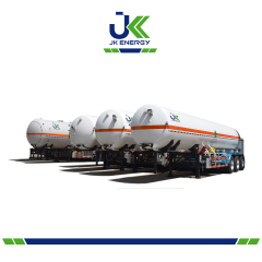 Semi-remorque de transport d'oxygène liquide cryogénique de 28 m3 Citernes cryogéniques
