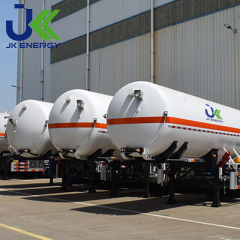 Semi-remorque de transport d'oxygène liquide cryogénique de 28 m3 Citernes cryogéniques