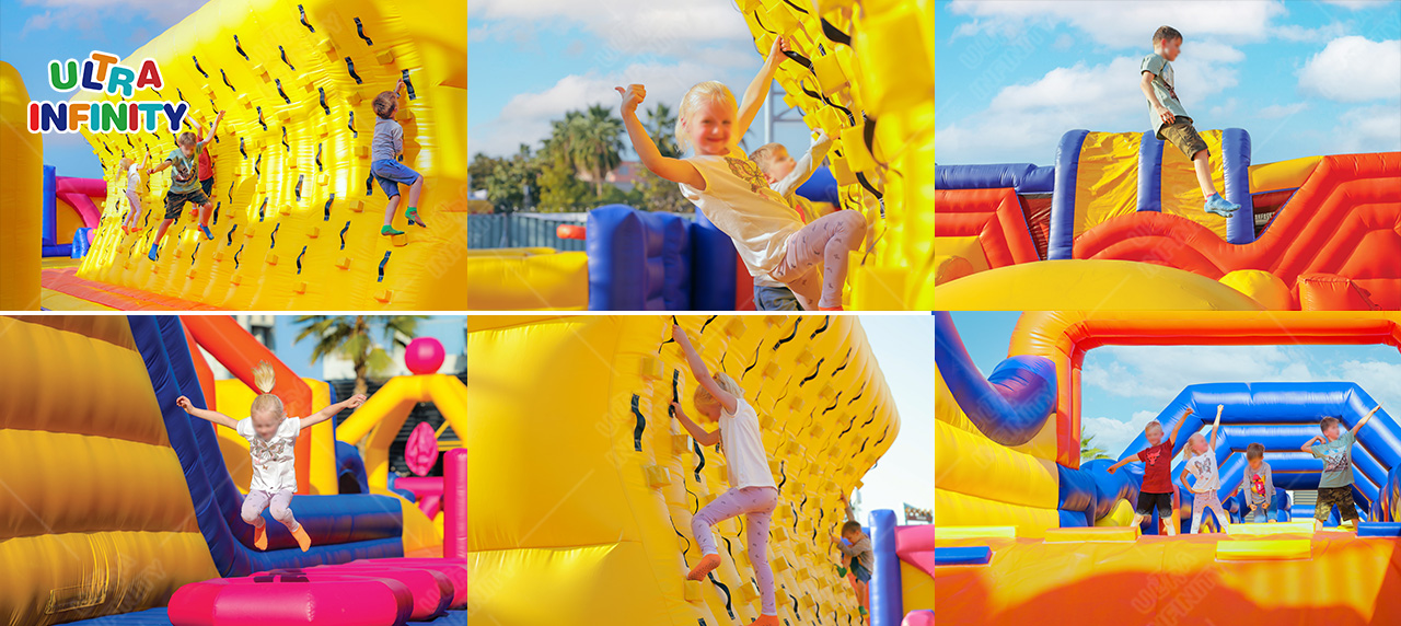 Dubai giant inflatable theme park customized by Ultra Infinity