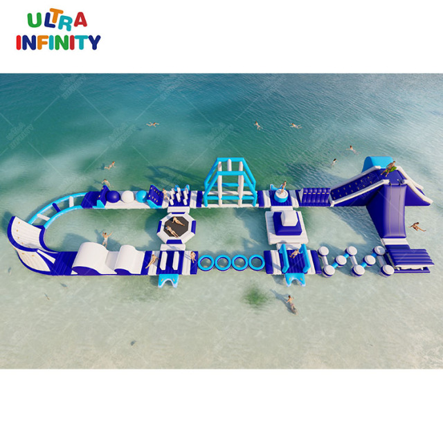 Customized rectangle inflatable lake/sea water park outdoor beach funny ...