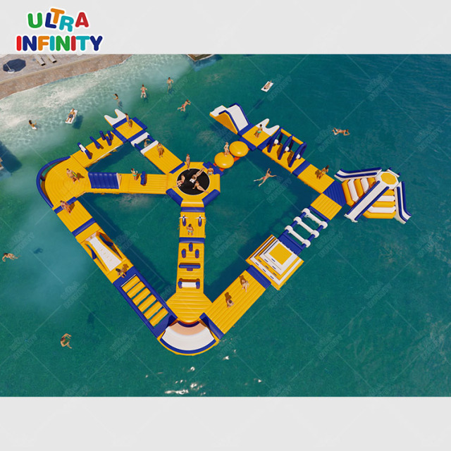 Inflatable lake/sea water park floating obstacle course | Ultra Infinity