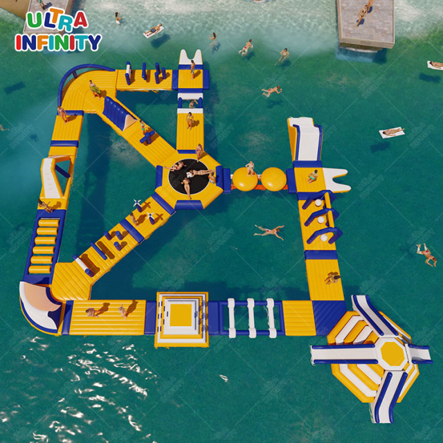 Inflatable lake/sea water park floating obstacle course | Ultra Infinity