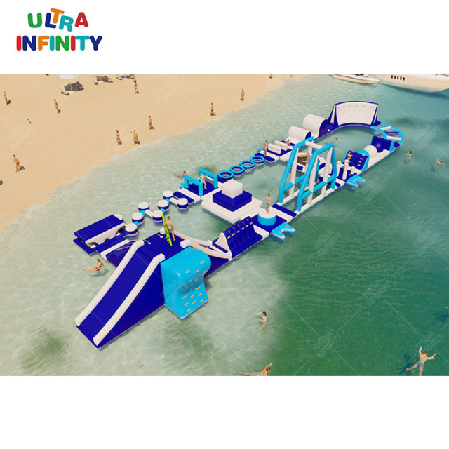 Customized rectangle inflatable lake/sea water park outdoor beach funny games | Infinity Funpark