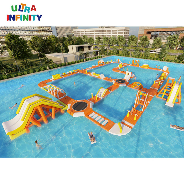 Commercial inflatable lake/sea water park floating amusement | Ultra Infinity