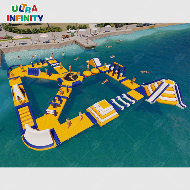 Inflatable lake/sea water park floating obstacle course | Ultra Infinity