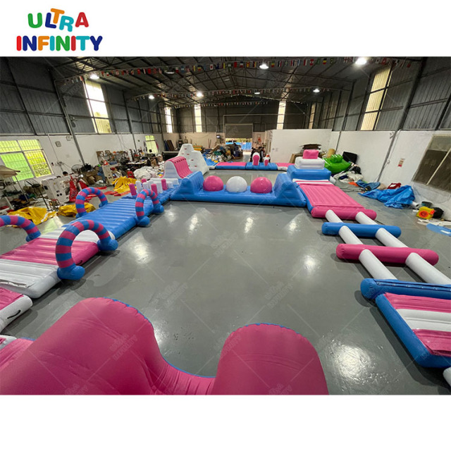 Adults Inflatable Water Slide Aqua Park Inflatable Floating Obstacle Course For Water Park | Ultra Infinity