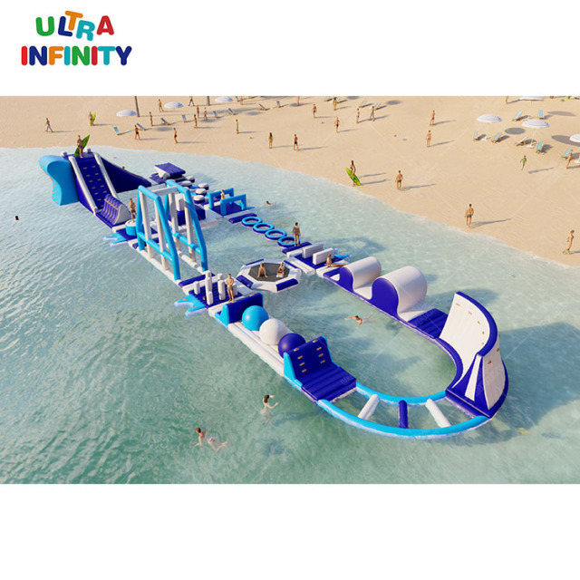 Customized rectangle inflatable lake/sea water park outdoor beach funny games | Infinity Funpark