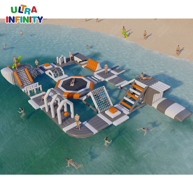 Inflatable lake/sea water park summer floating park funny games | Ultra Infinity