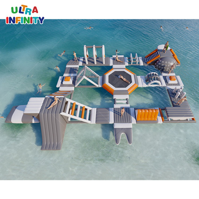 Inflatable lake/sea water park summer floating park funny games | Ultra Infinity