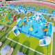 Inflatable Amusement Park Movable Land Water Swimming Pool Inflatable Slide Water Park Design