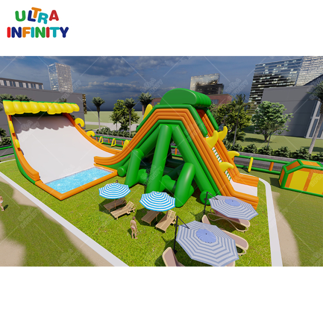 Inflatable Land Water Park Slide Pool Water Amusement Park Design