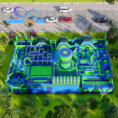 Unleash the Fun: Experience Our Custom Inflatable Theme Park, Inside and Out