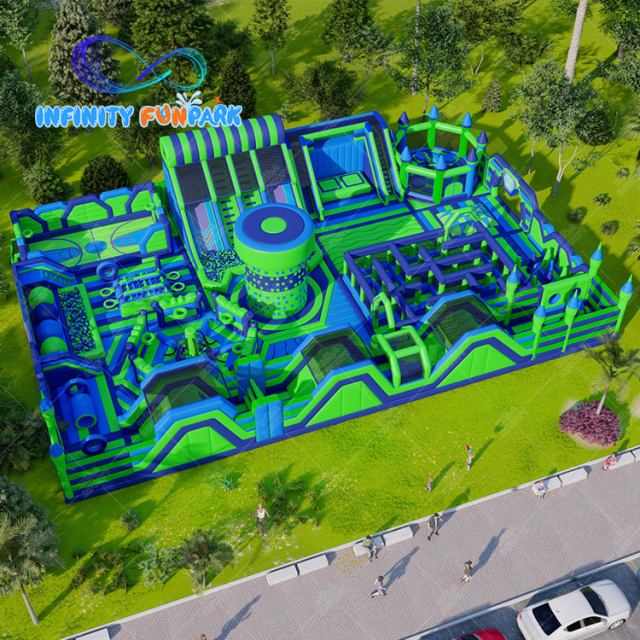 Unleash the Fun: Experience Our Custom Inflatable Theme Park, Inside and Out