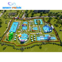 Experience Thrilling Water Adventures with Our Customized Inflatable Land Water Park
