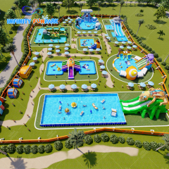 Experience Thrilling Water Adventures with Our Customized Inflatable Land Water Park