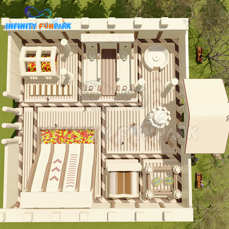 Explore the Ancient Greek Style Indoor & Outdoor Inflatable Theme Park!