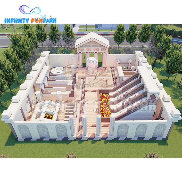 Explore the Ancient Greek Style Indoor & Outdoor Inflatable Theme Park!