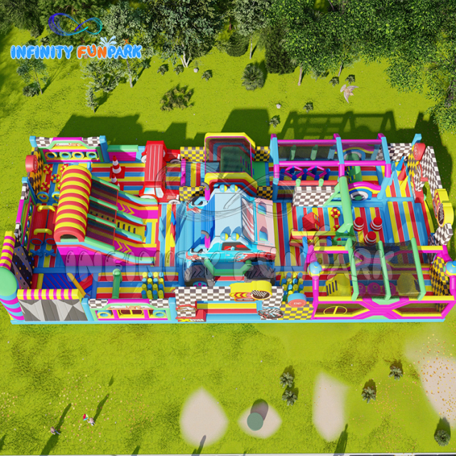 New Design Karting Thrills Inflatable Theme Park Indoor & Outdoor Playground