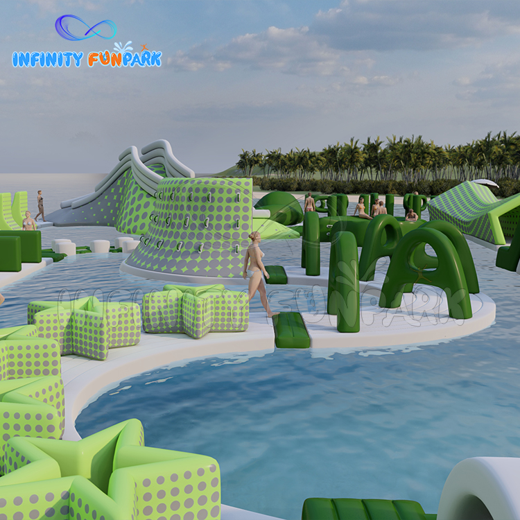 Introducing Aquatic Adventure: Our Innovative Custom Inflatable Water Park