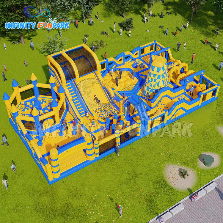 Thrilling Inflatable Adventure: Delivering a Bespoke 22*12 Inflatable Theme Park