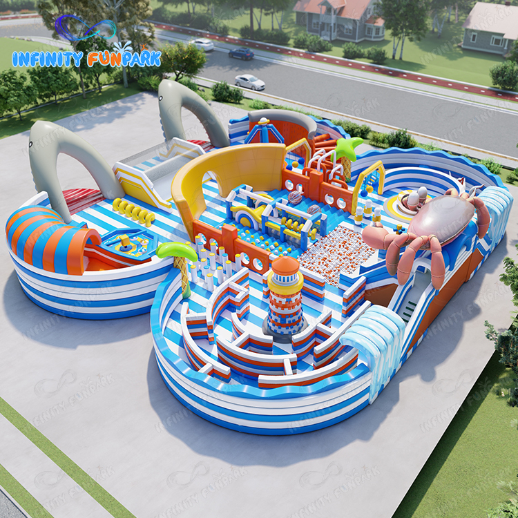 Embark on an Ocean Adventure: Experience Our Marine-Themed Inflatable Theme Park