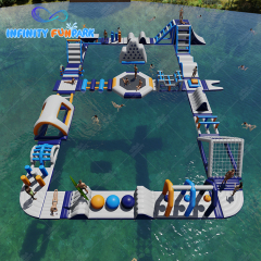 Custom Inflatable Water Park | Climbing Ladders, Obstacles, Balance Balls, and More