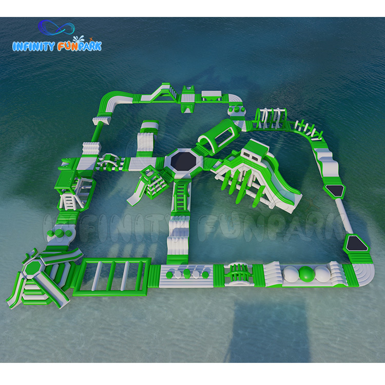 Custom 33.5m x 32.5m Inflatable Water Park—Multi-Functional Fun Experience