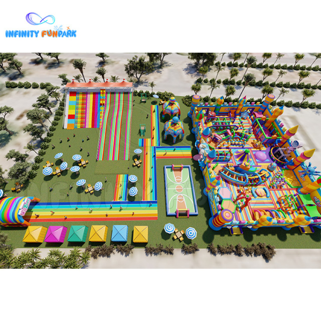 Giant Inflatable Theme Park丨Inflatable of Colorful Fun丨Infinity Funpark