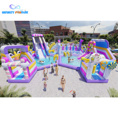 Inflatable Land & Water Wonderland丨Inflatable Slide Pool丨Infinity Funpark