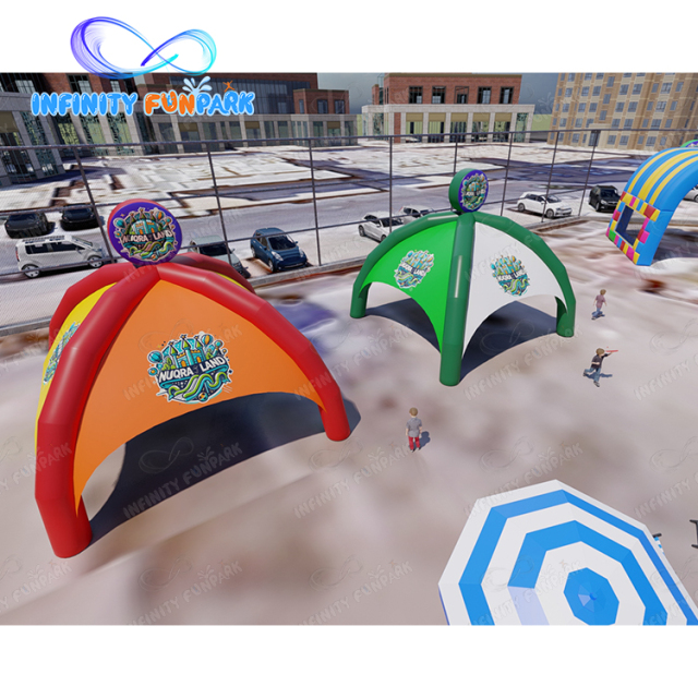 Giant Inflatable Theme Park丨Giant Soccer Fun with Slides, Obstacles & Tents丨Infinity Funpark