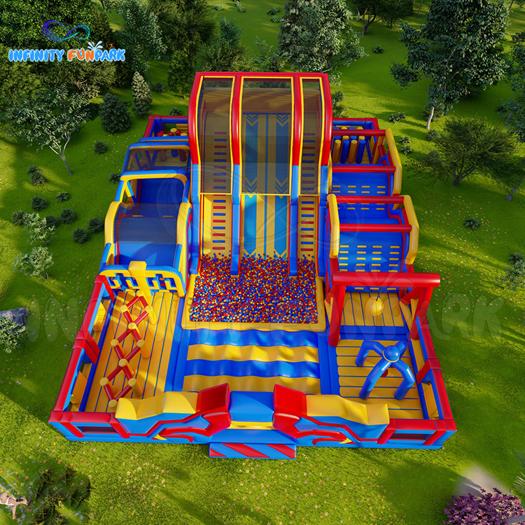 Customizable Commercial Inflatable Playground Sport Games Obstacle Course