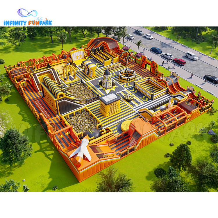 Inflatable Playground Two Thousand Square Amusement Park Customized Theme Park