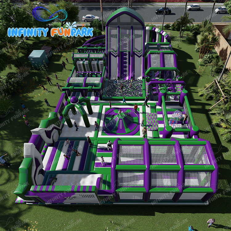 Inflatable Indoor & Outdoor Theme Park Kids and Adults Theme Park Inflatable Park on Land