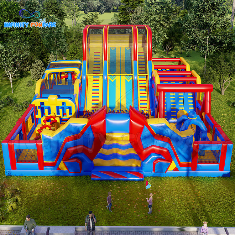 Customizable Commercial Inflatable Playground Sport Games Obstacle Course