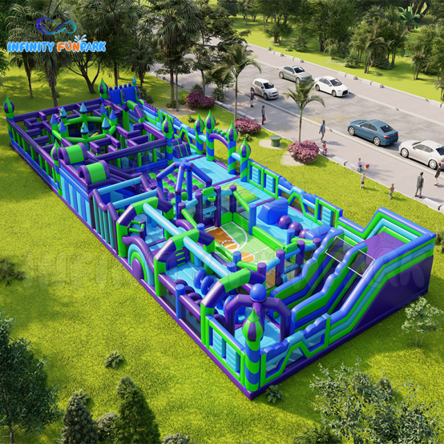 Inflatable Theme Park Indoor & Outdoor Park On Land Inflatable Bouncer Jumping