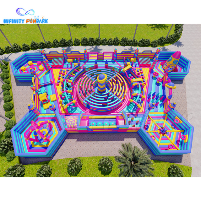 Customized Inflatable Theme Park Playground Games Indoor & Outdoor Fun Park
