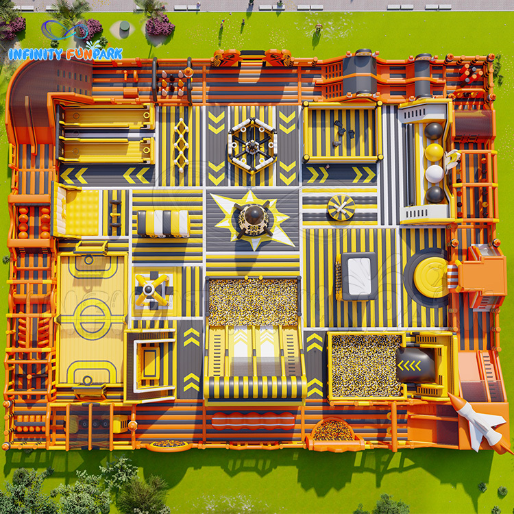 Inflatable Playground Two Thousand Square Amusement Park Customized Theme Park