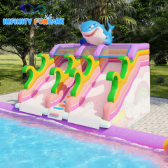 Outdoor pool land water park inflatable pool water park customized by Ultra Infinity