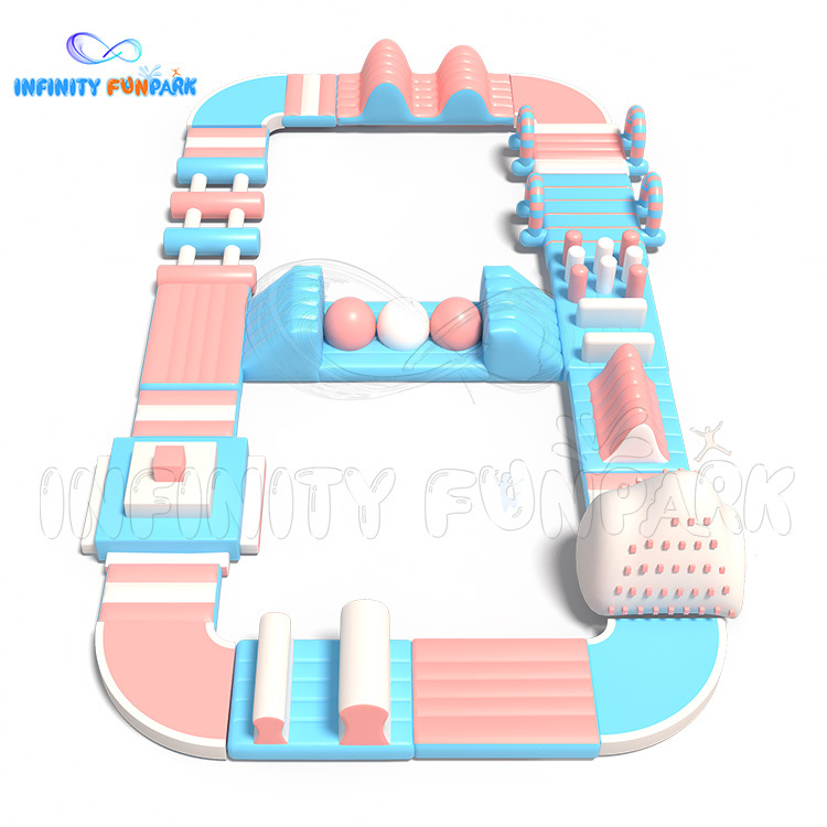 Adults Inflatable Water Slide Aqua Park Inflatable Floating Obstacle Course For Water Park | Infinity Funpark