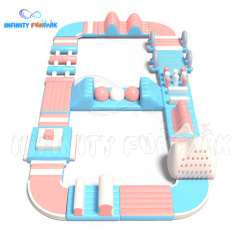 Adults Inflatable Water Slide Aqua Park Inflatable Floating Obstacle Course For Water Park | Infinity Funpark