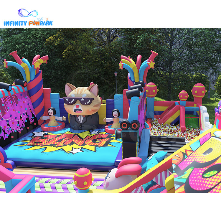 Inflatable Theme Park | Musical Bounce, Climb & Slide | Infinity Funpark